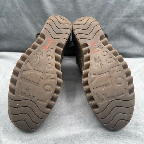 Fly London Yama Wedge Booties Women’s US 7.5 / EU‎ 38 Olive Green Suede Leather - Picture 11 of 15